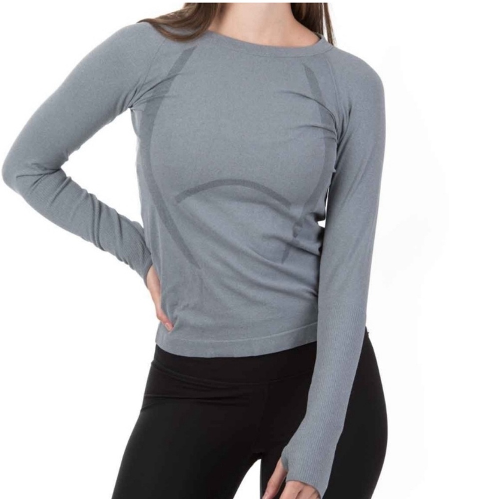 P’tula Reenergize Seamless Full Length Shirt - Soft Grey